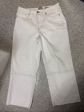 White Womens Jeans - Wide Leg